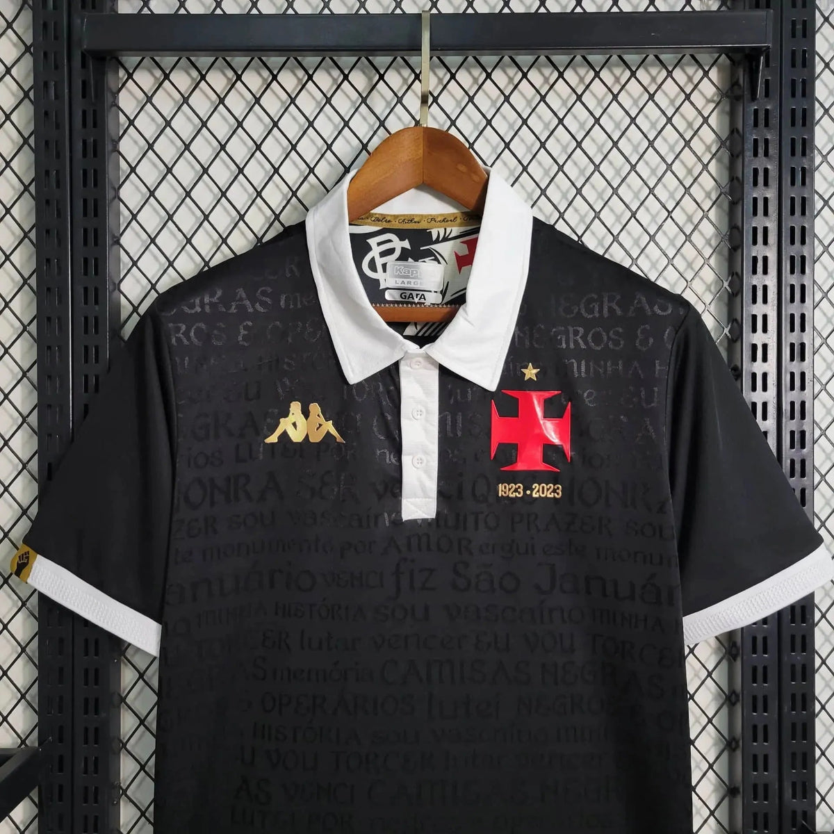 "Camisa Vasco Away II 23/24 - Torcedor Masculina Preta - Netmantos"