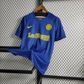 "Camisa Inter de Milão Treino 23/24 - Torcedor Masculina Azul e Amarela - Netmantos"
