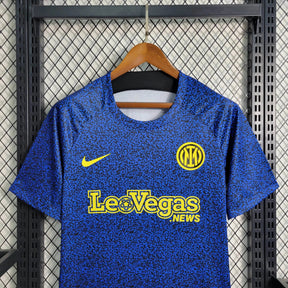"Camisa Inter de Milão Treino 23/24 - Torcedor Masculina Azul e Amarela - Netmantos"