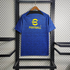 "Camisa Inter de Milão Treino 23/24 - Torcedor Masculina Azul e Amarela - Netmantos"