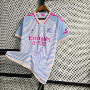 "Camisa Arsenal Treino 23/24 - Torcedor Masculina Azul e Rosa - Netmantos"