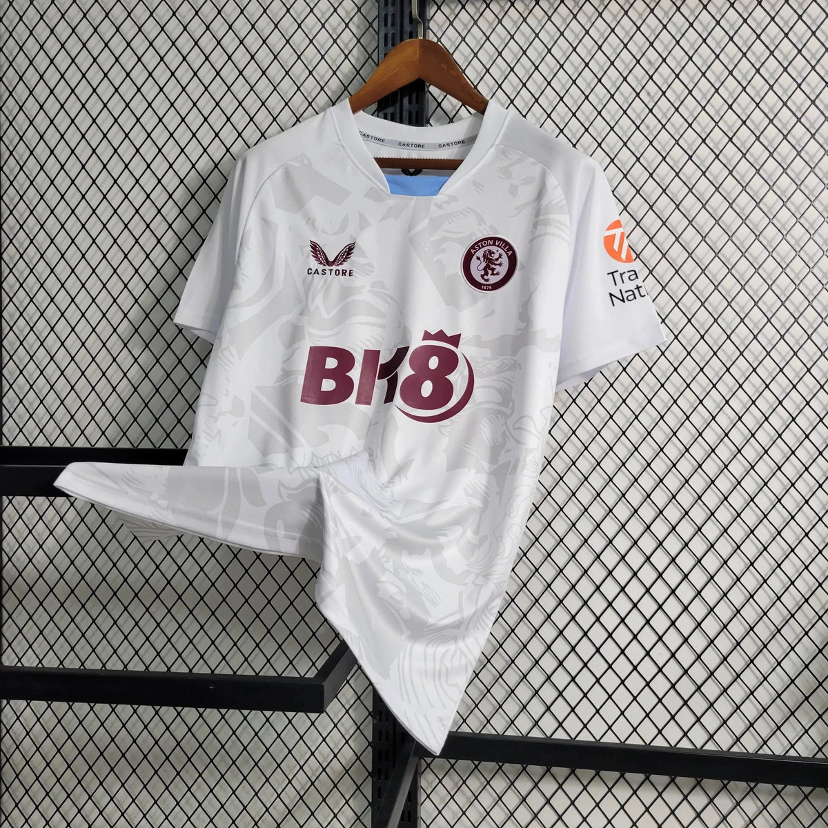 "Camisa Aston Away 23/24 - Torcedor Masculina Branca - Netmantos"