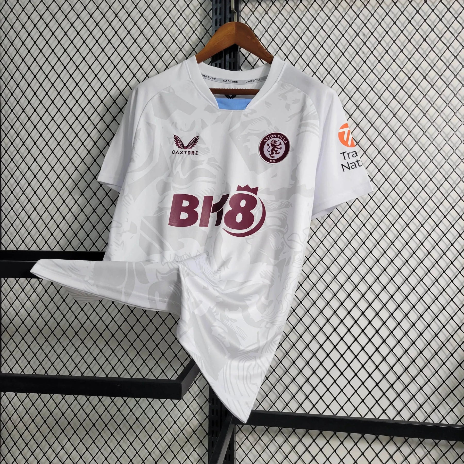 "Camisa Aston Away 23/24 - Torcedor Masculina Branca - Netmantos"