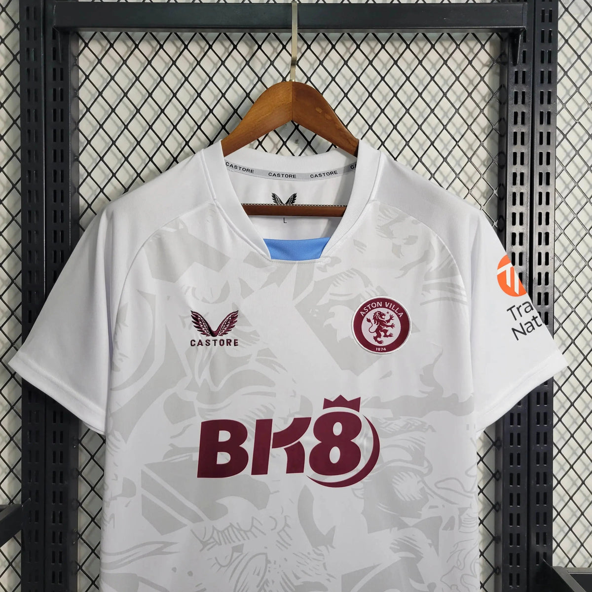 "Camisa Aston Away 23/24 - Torcedor Masculina Branca - Netmantos"