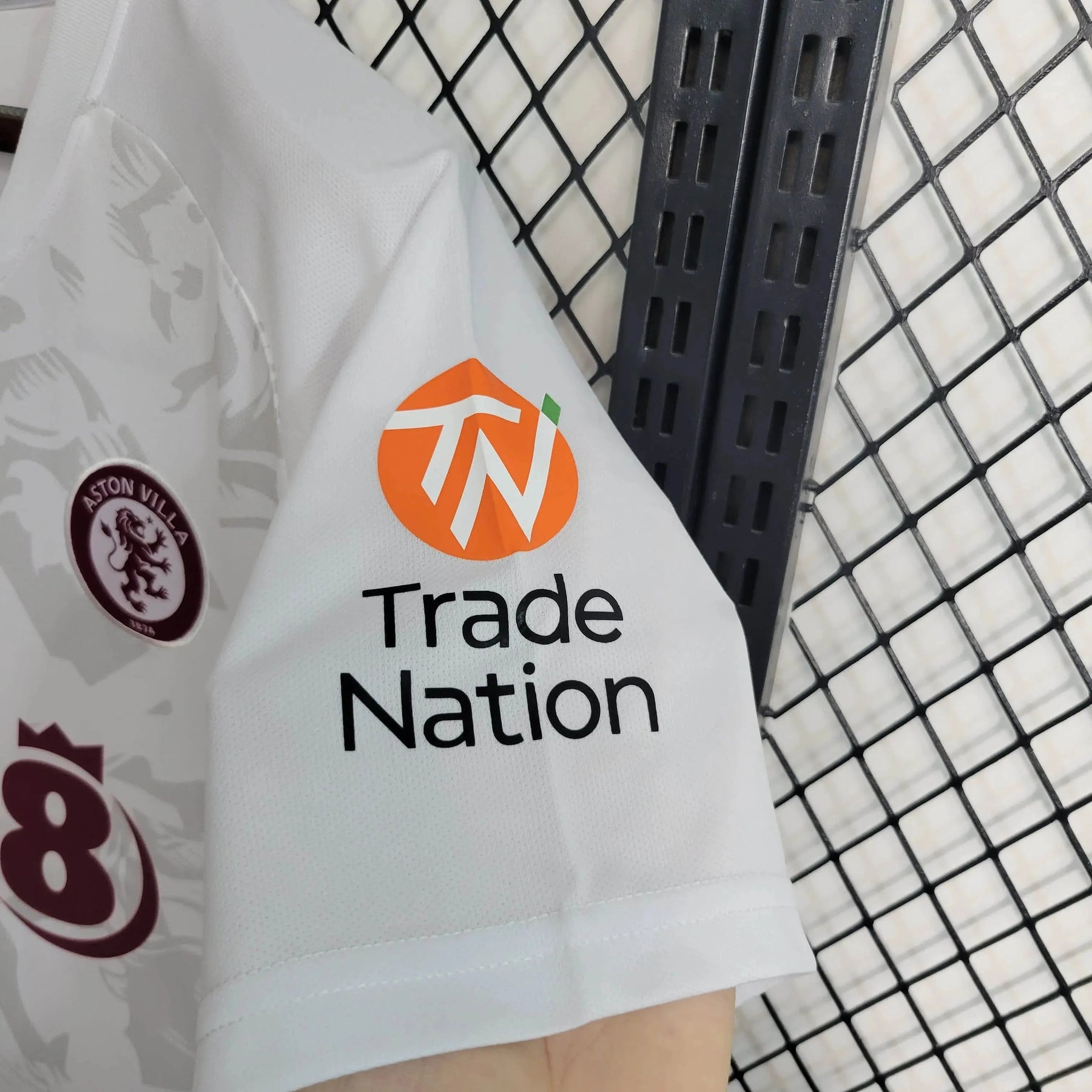 "Camisa Aston Away 23/24 - Torcedor Masculina Branca - Netmantos"