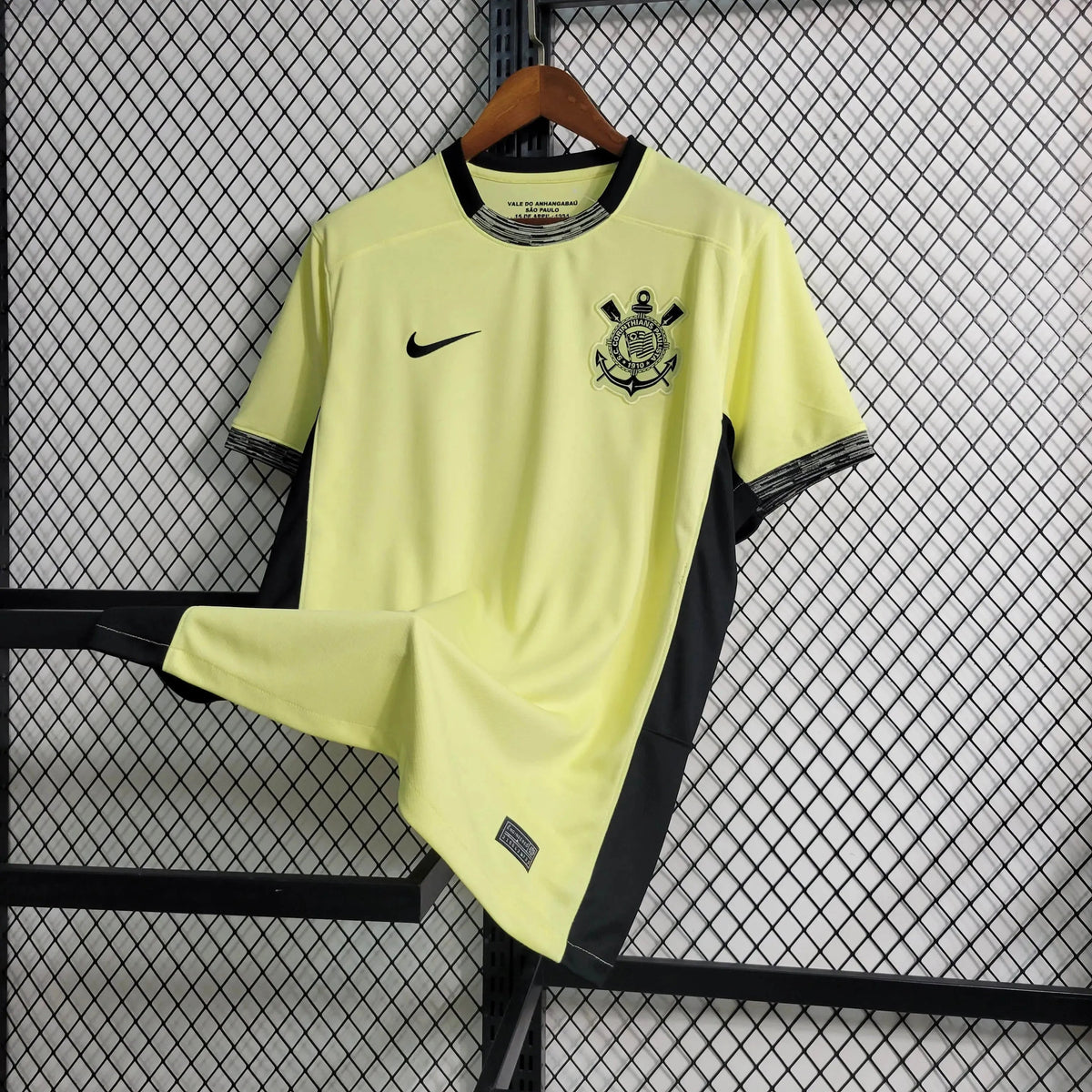 "Camisa Timão Away II 23/24 - Torcedor Masculina Amarela - Netmantos"