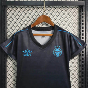 "Camisa Grêmio Away II 23/24 - Torcedor Feminina Preta e Azul - Netmantos"