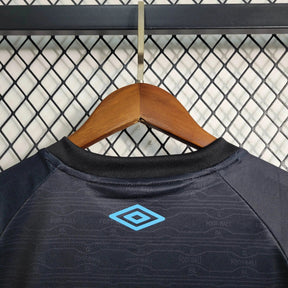 "Camisa Grêmio Away II 23/24 - Torcedor Feminina Preta e Azul - Netmantos"