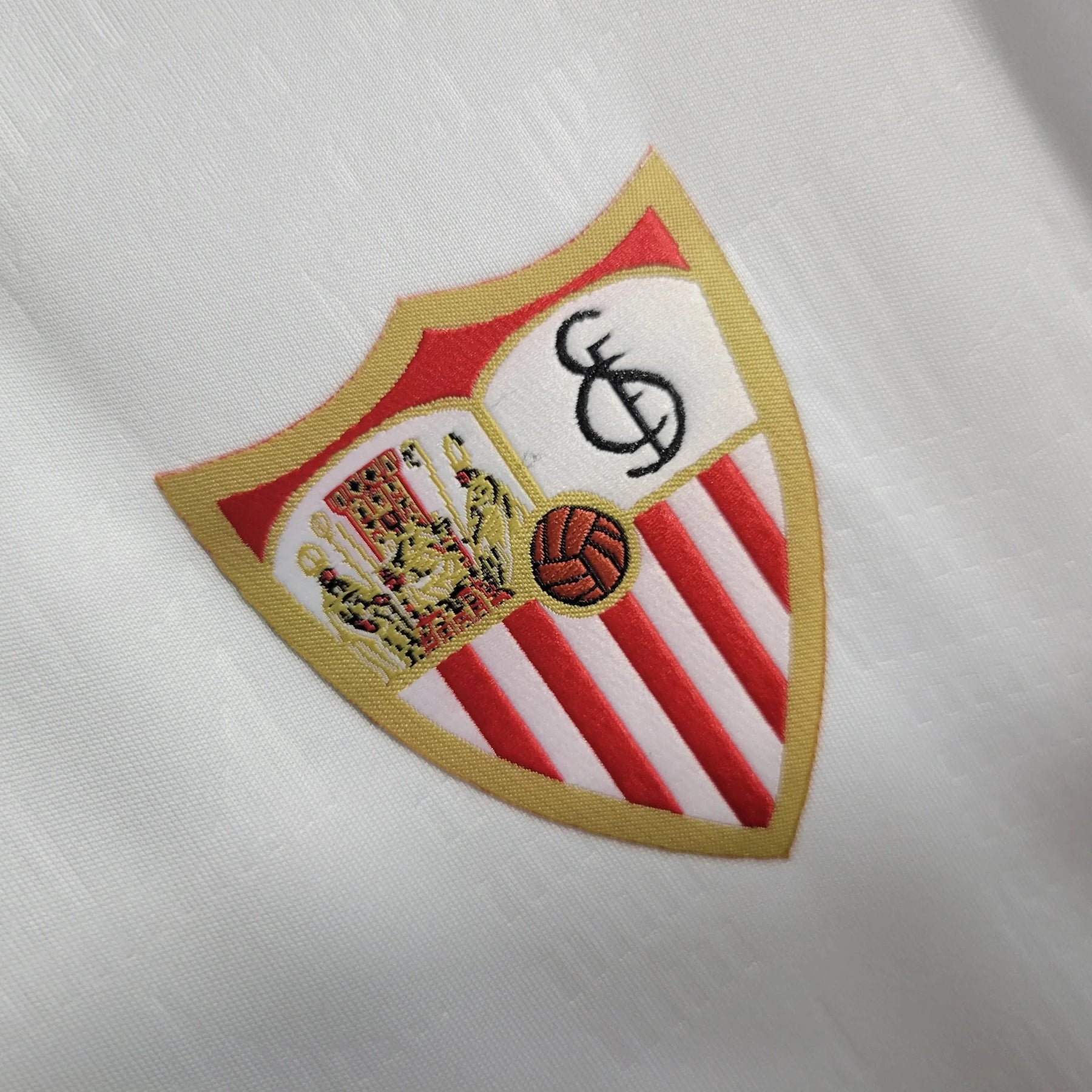 "Camisa Sevilla Home 23/24 - Torcedor Masculina Branca - Netmantos"