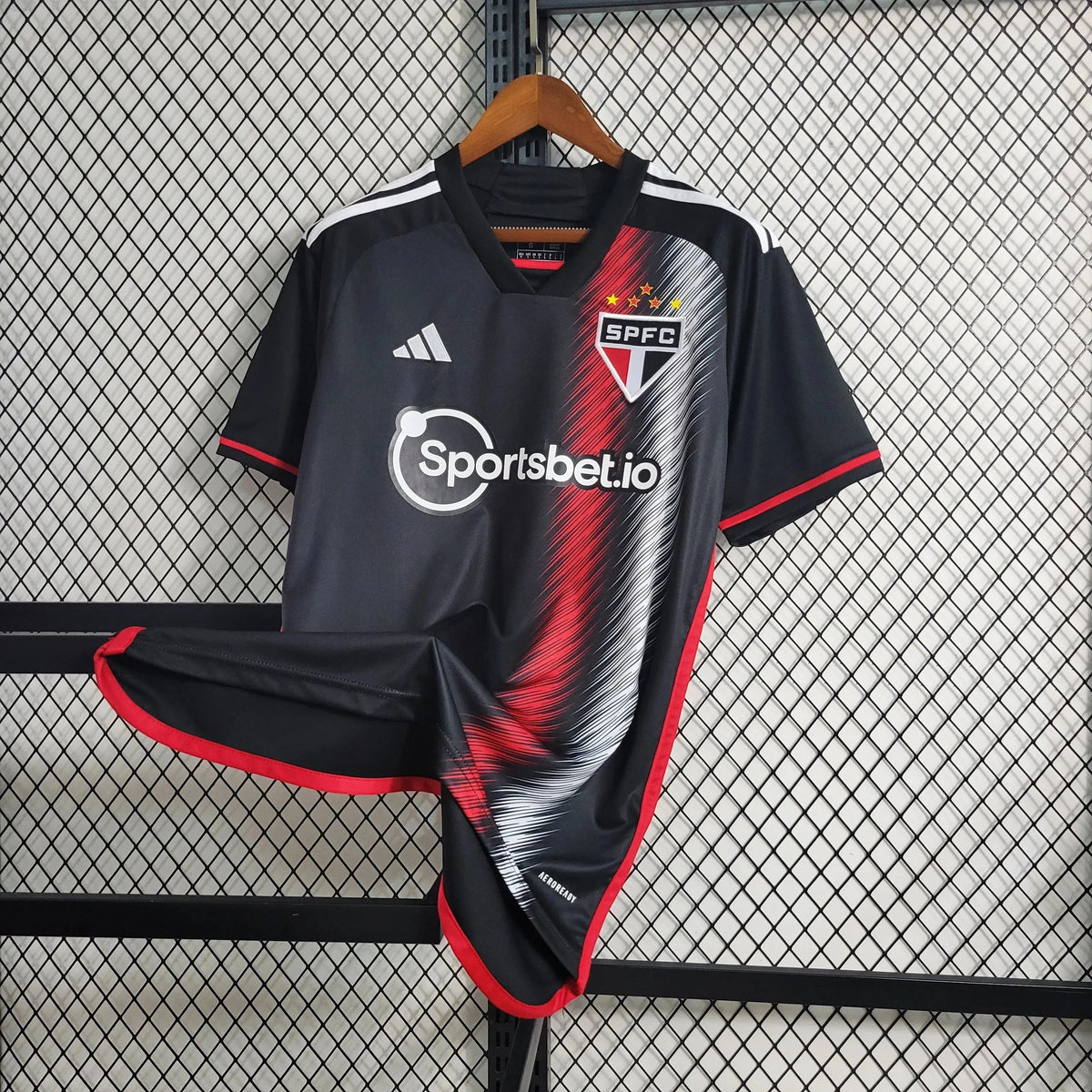 "Camisa São Paulo Away II 23/24 - Torcedor Masculina Preta - Netmantos"