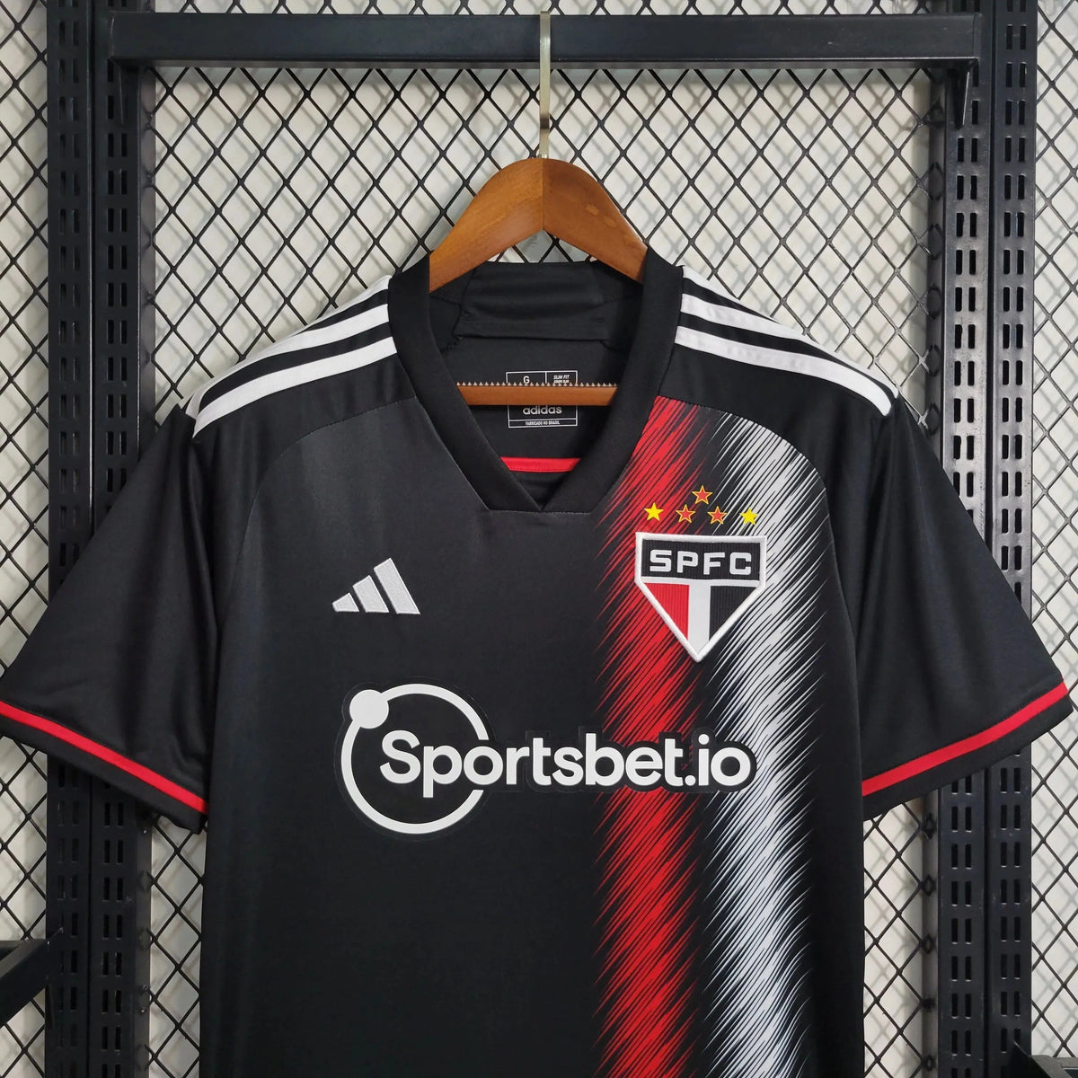 "Camisa São Paulo Away II 23/24 - Torcedor Masculina Preta - Netmantos"