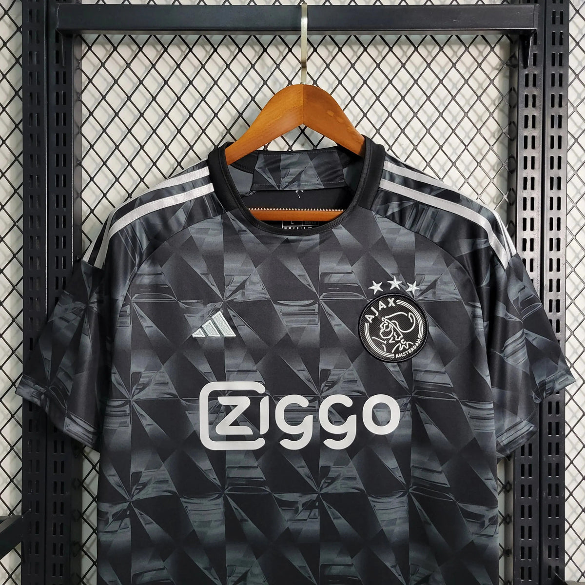 "Camisa Ajax Away II 23/24 - Torcedor Masculina Preta - Netmantos"