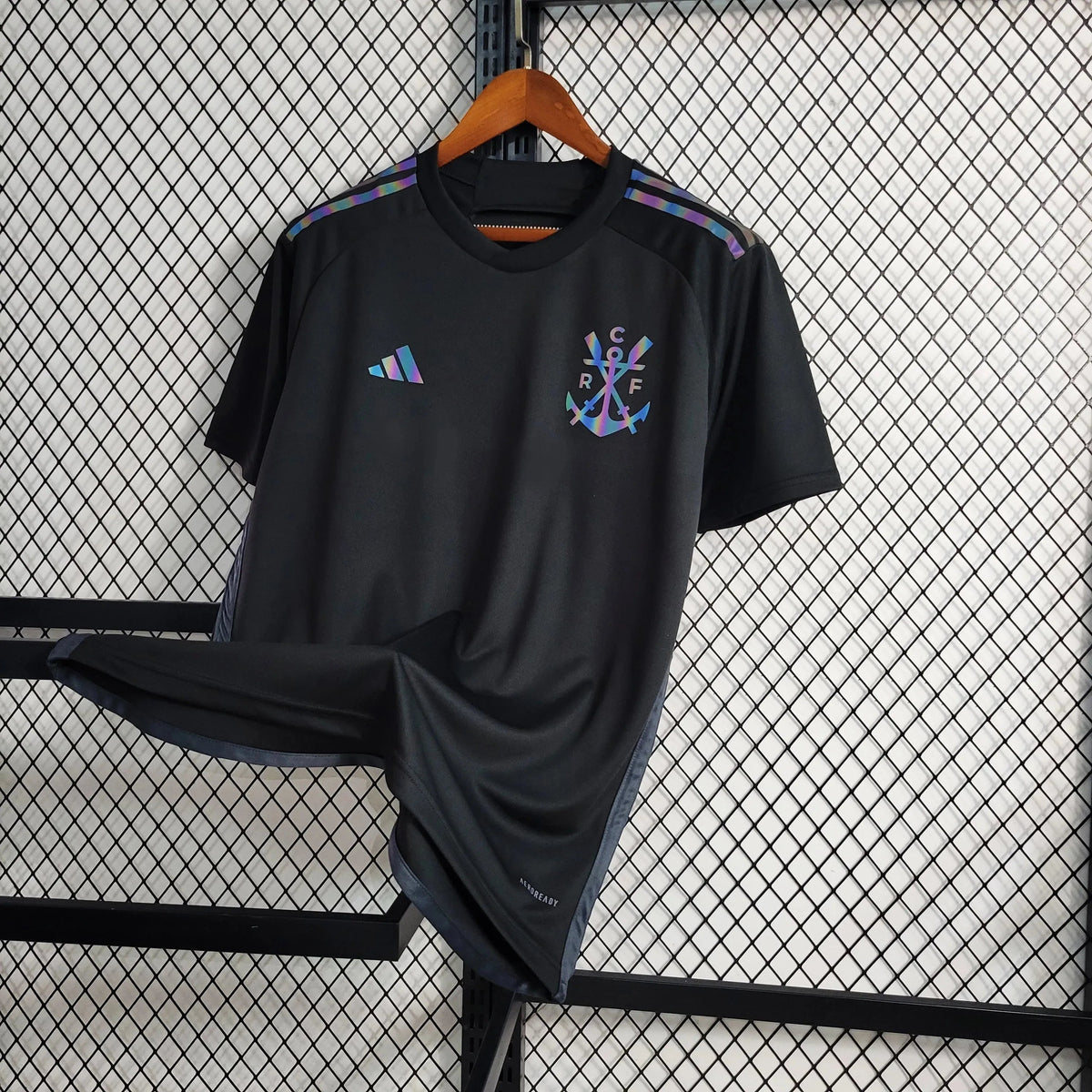 "Camisa Flamengo Third Away 23/24 - Torcedor Masculina Refletiva Preta - Netmantos"