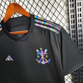 "Camisa Flamengo Third Away 23/24 - Torcedor Masculina Refletiva Preta - Netmantos"