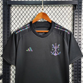 "Camisa Flamengo Third Away 23/24 - Torcedor Masculina Refletiva Preta - Netmantos"