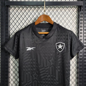 "Camisa Bota Fogo Away 23/24 - Torcedor Feminina Preta - Netmantos"