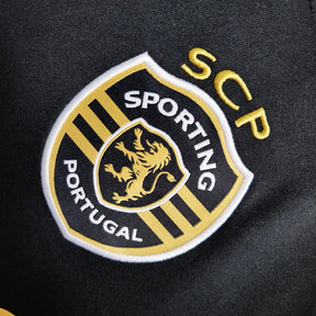 "Camisa Sporting Away II 23/24 - Torcedor Masculina Preta CR7 - Netmantos"