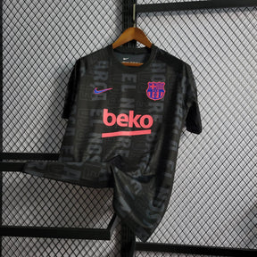 "Camisa Barcelona Treino 2022 - Torcedor Masculina Preta e Roxa - Netmantos"
