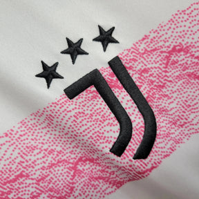 "Camisa Juventus Away 23/24 - Torcedor Masculina Branca e Rosa - Netmantos"