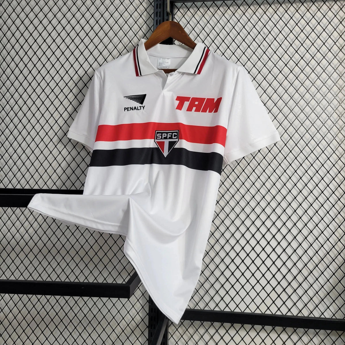 "Camisa São Paulo Retrô Home 1993/1994 - Torcedor Masculina PENALTY + TAM - Netmantos"