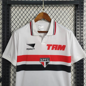 "Camisa São Paulo Retrô Home 1993/1994 - Torcedor Masculina PENALTY + TAM - Netmantos"