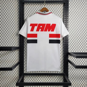 "Camisa São Paulo Retrô Home 1993/1994 - Torcedor Masculina PENALTY + TAM - Netmantos"