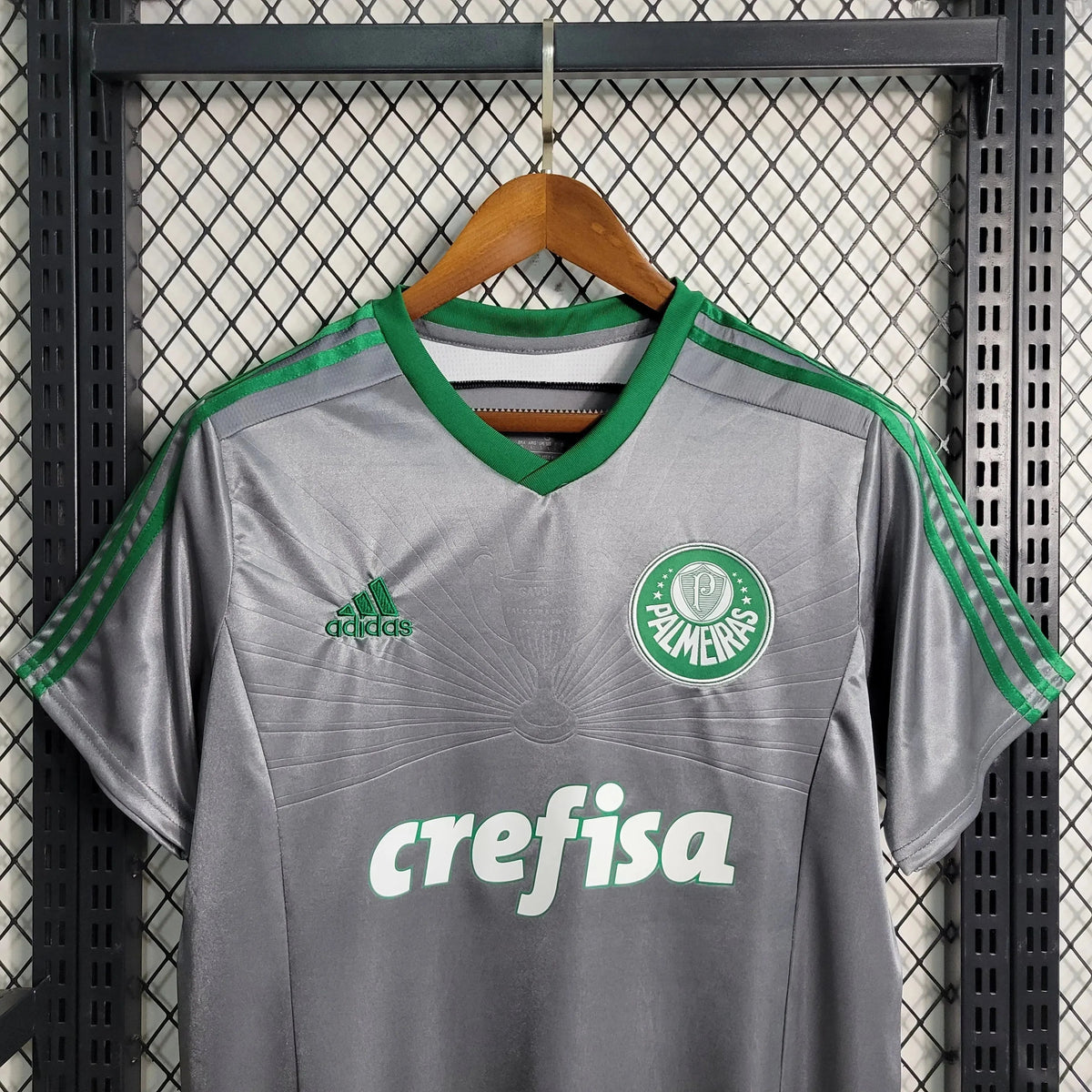 "Camisa Palmeiras Retrô 2015 - Torcedor Masculina Cinza - Netmantos"