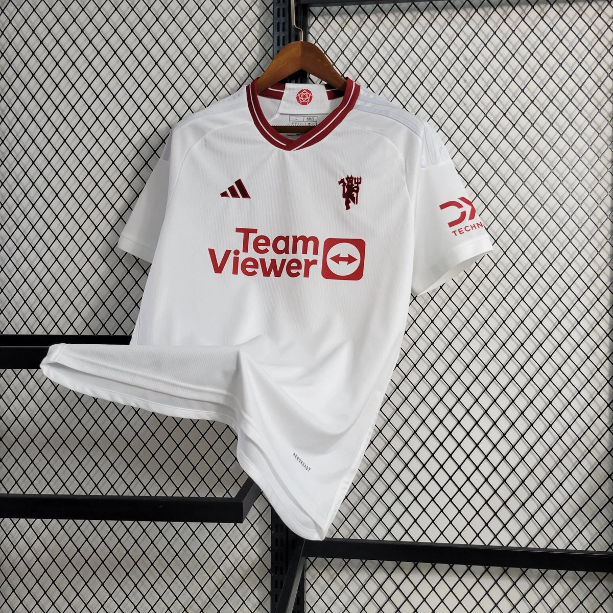"Camisa Manchester United Away 23/24 - Torcedor Masculina Branca - Netmantos"