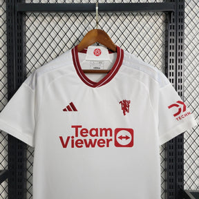 "Camisa Manchester United Away 23/24 - Torcedor Masculina Branca - Netmantos"