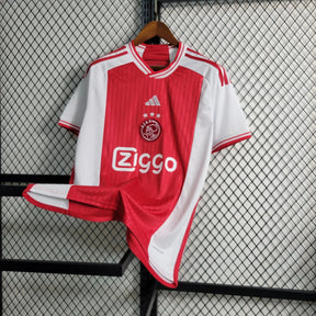 "Camisa Ajax Home 23/24 - Torcedor Masculina Vermelha e Branca - Netmantos"
