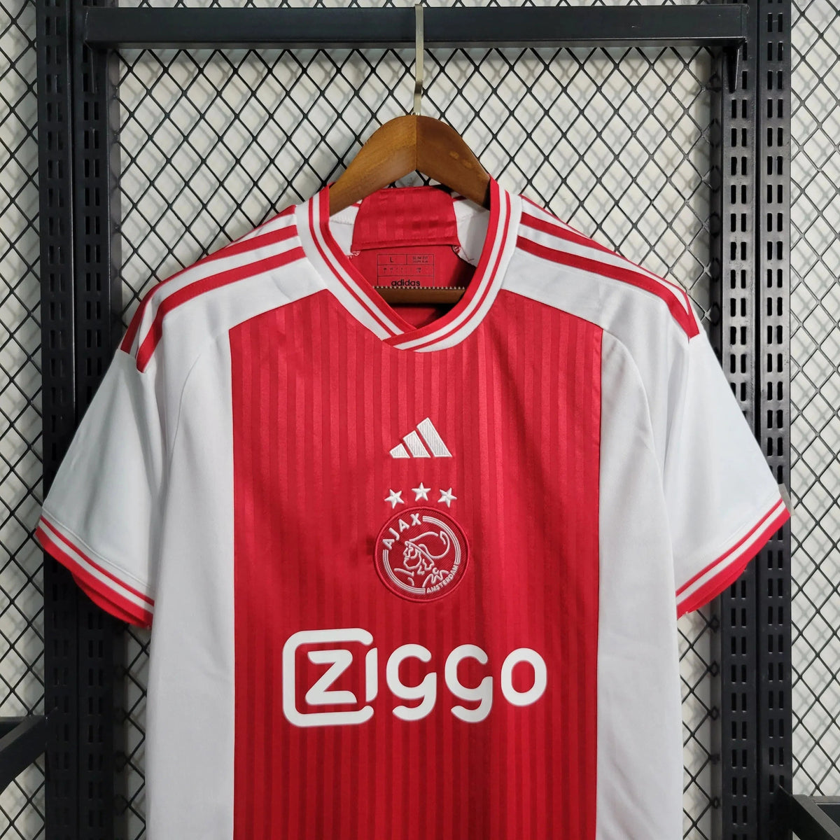 "Camisa Ajax Home 23/24 - Torcedor Masculina Vermelha e Branca - Netmantos"