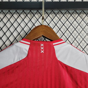 "Camisa Ajax Home 23/24 - Torcedor Masculina Vermelha e Branca - Netmantos"