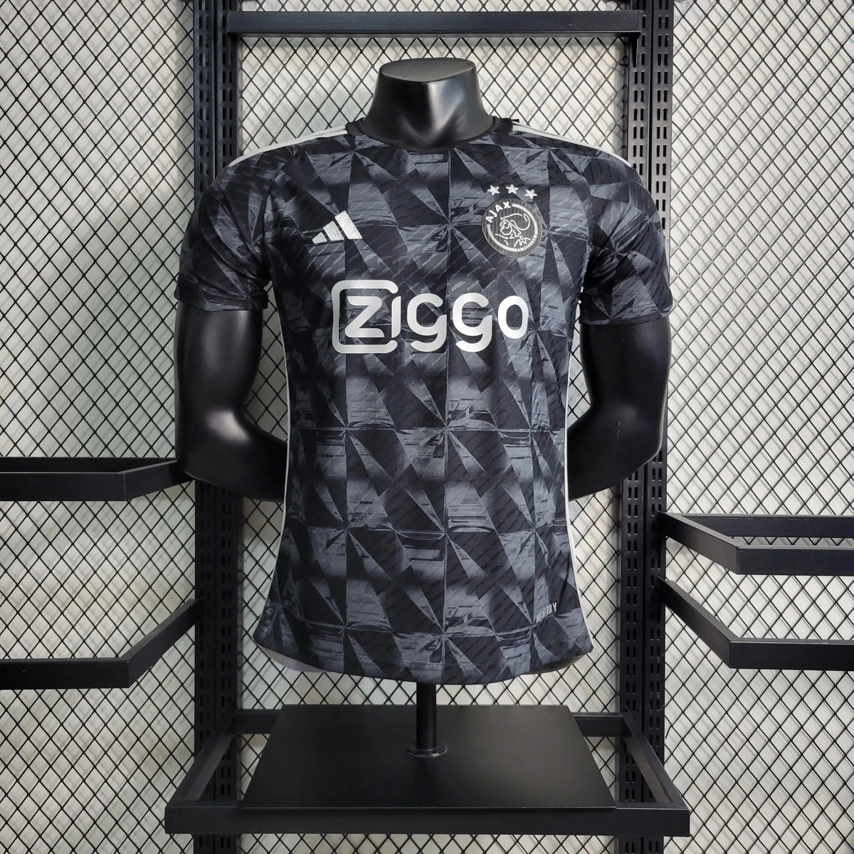 "Camisa Ajax 23/24 - Jogador Masculina Preta - Netmantos"
