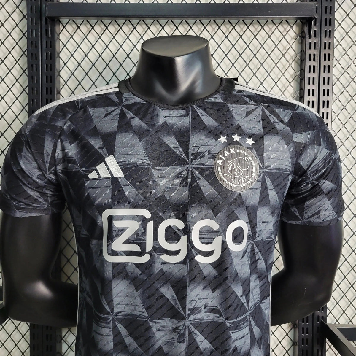 "Camisa Ajax 23/24 - Jogador Masculina Preta - Netmantos"