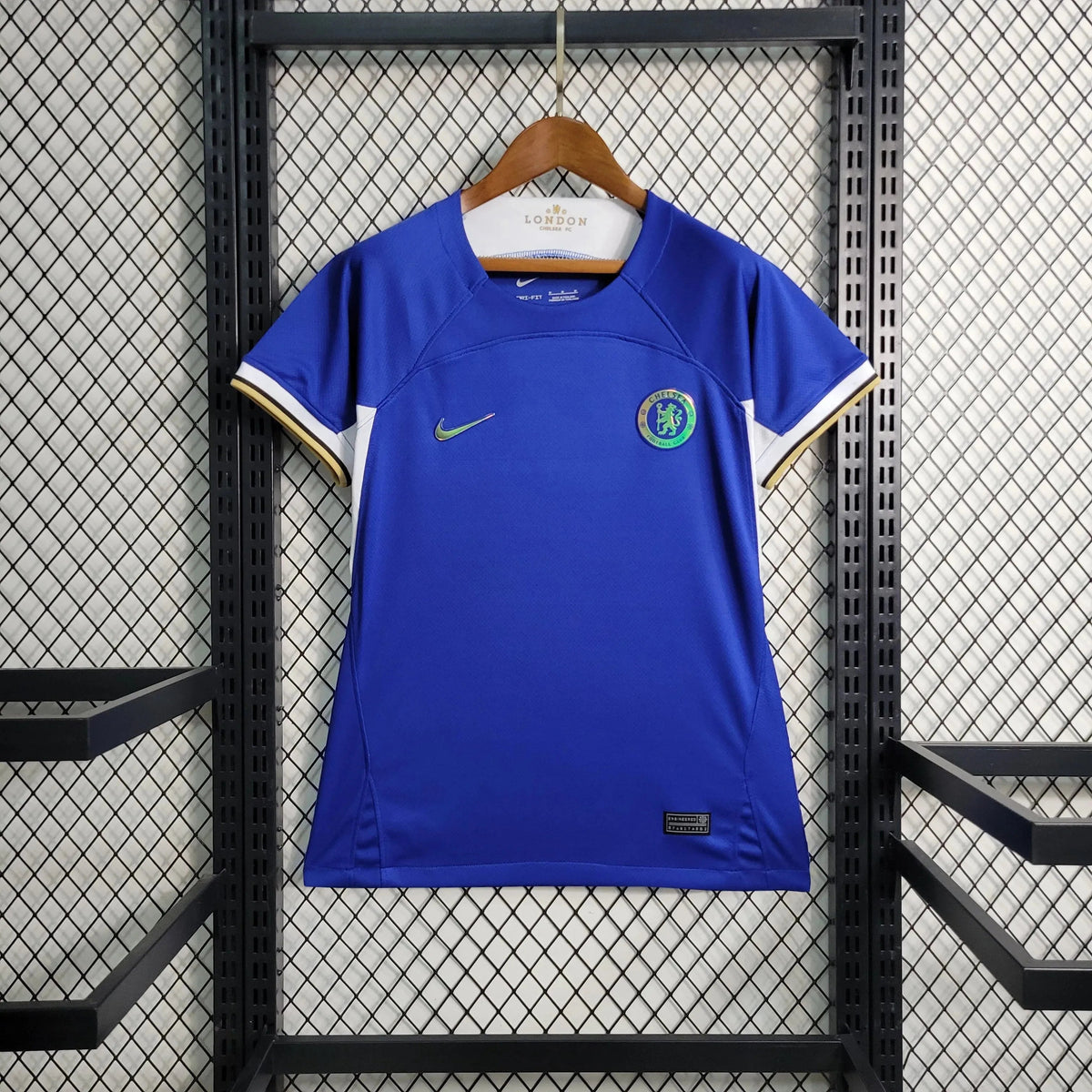 "Camisa Chelsea Home 23/24 - Torcedor Feminina Azul Refletiva - Netmantos"