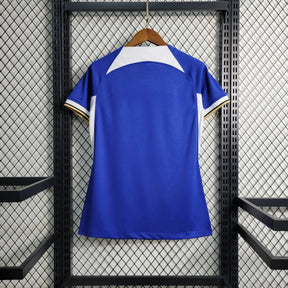 "Camisa Chelsea Home 23/24 - Torcedor Feminina Azul Refletiva - Netmantos"