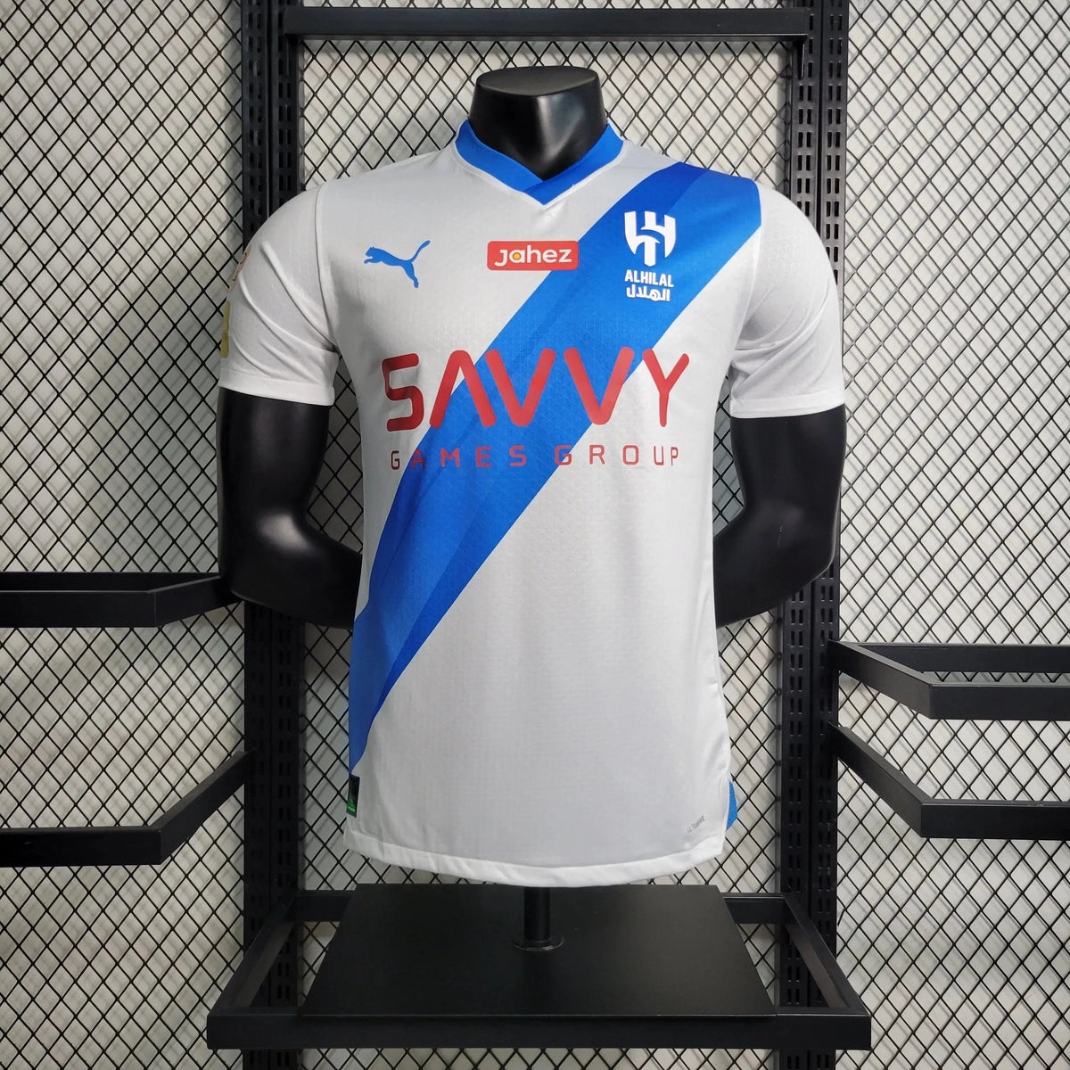 "Camisa Al-Hilal Away 23/24 - Jogador Masculina Branca + Neymar 10 - Netmantos"
