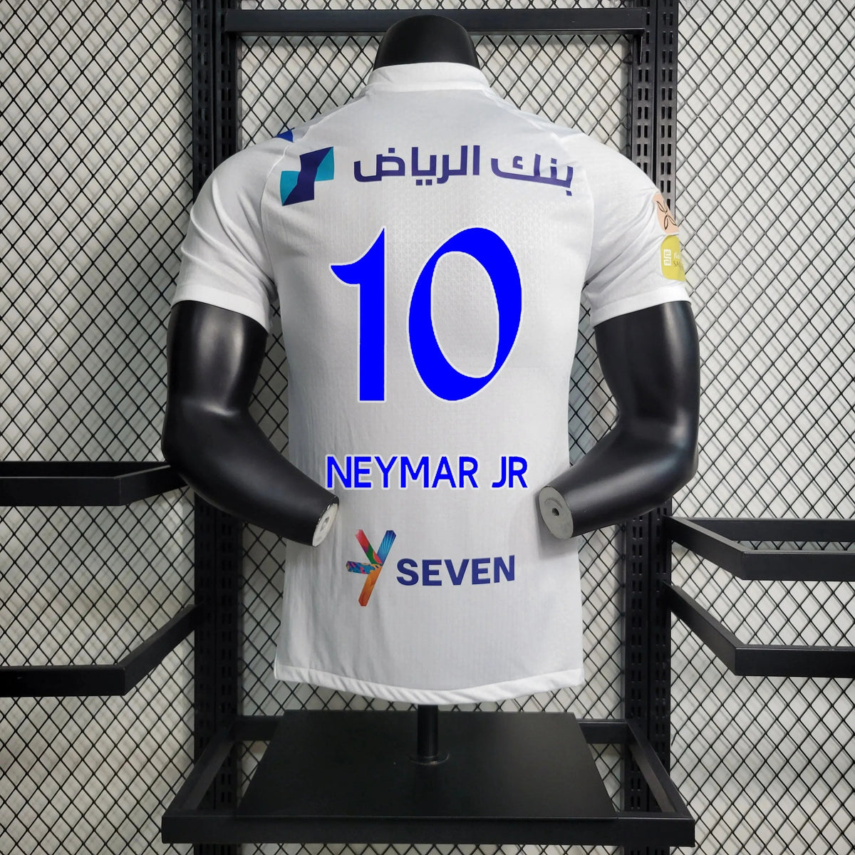 "Camisa Al-Hilal Away 23/24 - Jogador Masculina Branca + Neymar 10 - Netmantos"