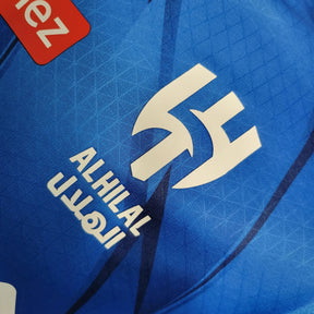 "Camisa Al-Hilal Home 23/24 - Jogador Masculina Azul + Neymar 10 - Netmantos"