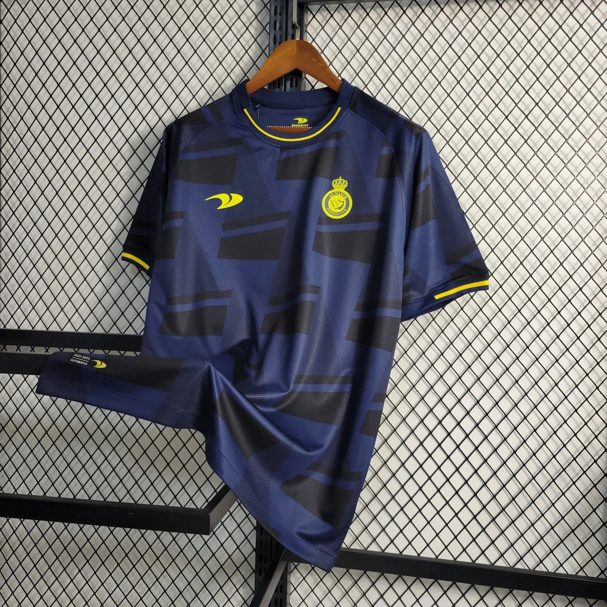 "Camisa Al-Nassr Treino 23/24 - Torcedor Masculina Azul e Preta - Netmantos"