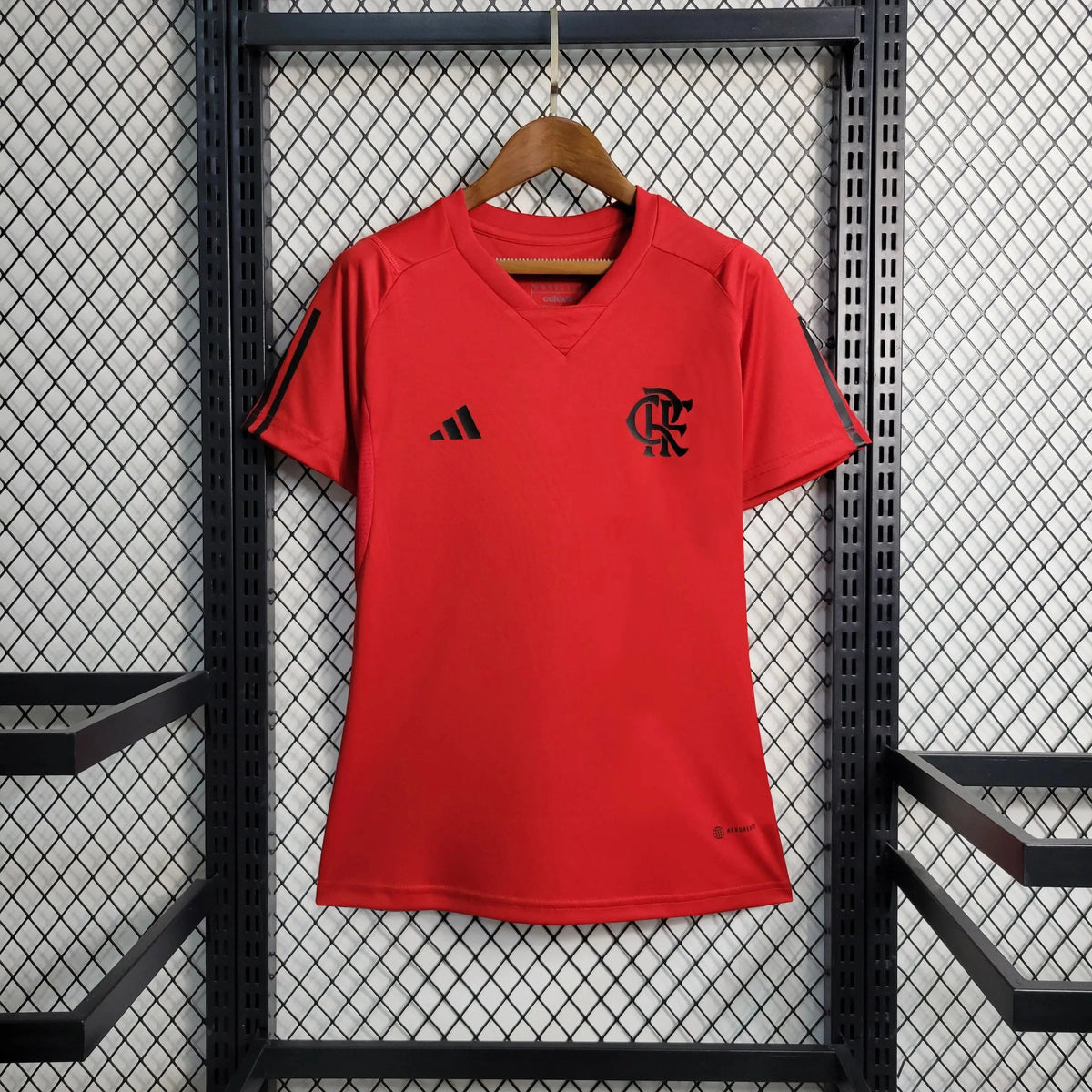 "Camisa Flamengo Treino 23/24 - Torcedor Feminina Vermelha - Netmantos"
