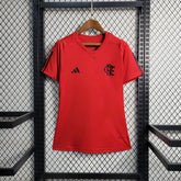 "Camisa Flamengo Treino 23/24 - Torcedor Feminina Vermelha - Netmantos"