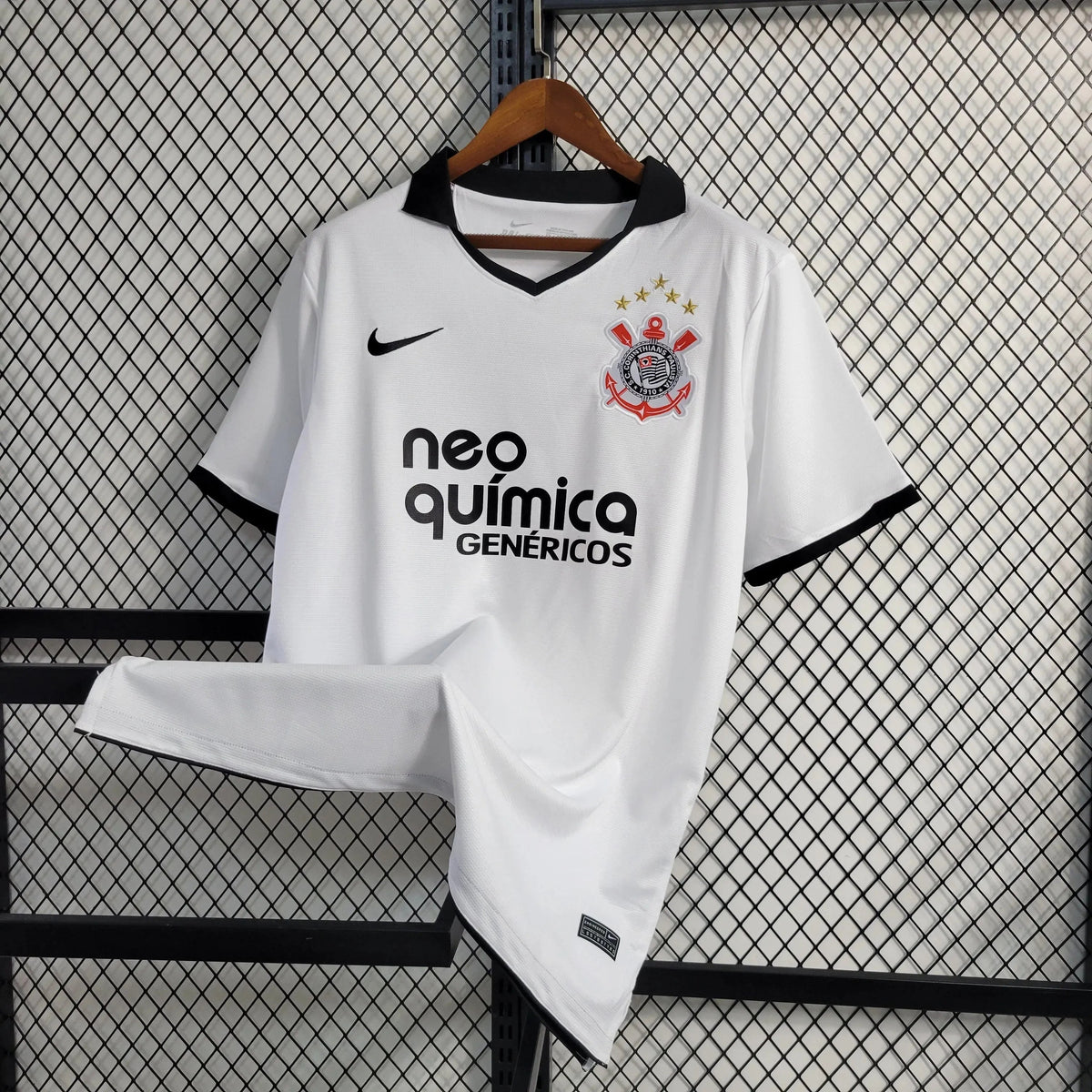 "Camisa Timão Retrô Home 2011 - Torcedor Masculina Branca - Netmantos"