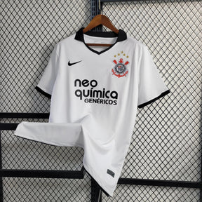 "Camisa Timão Retrô Home 2011 - Torcedor Masculina Branca - Netmantos"
