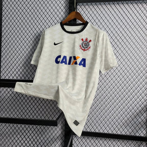 "Camisa Timão Retrô Home 11/12 - Torcedor Masculina Branca - Netmantos"