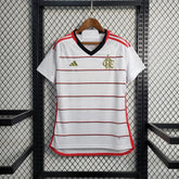 "Camisa Flamengo Home 23/24 - Torcedor Feminina Branca - Netmantos"