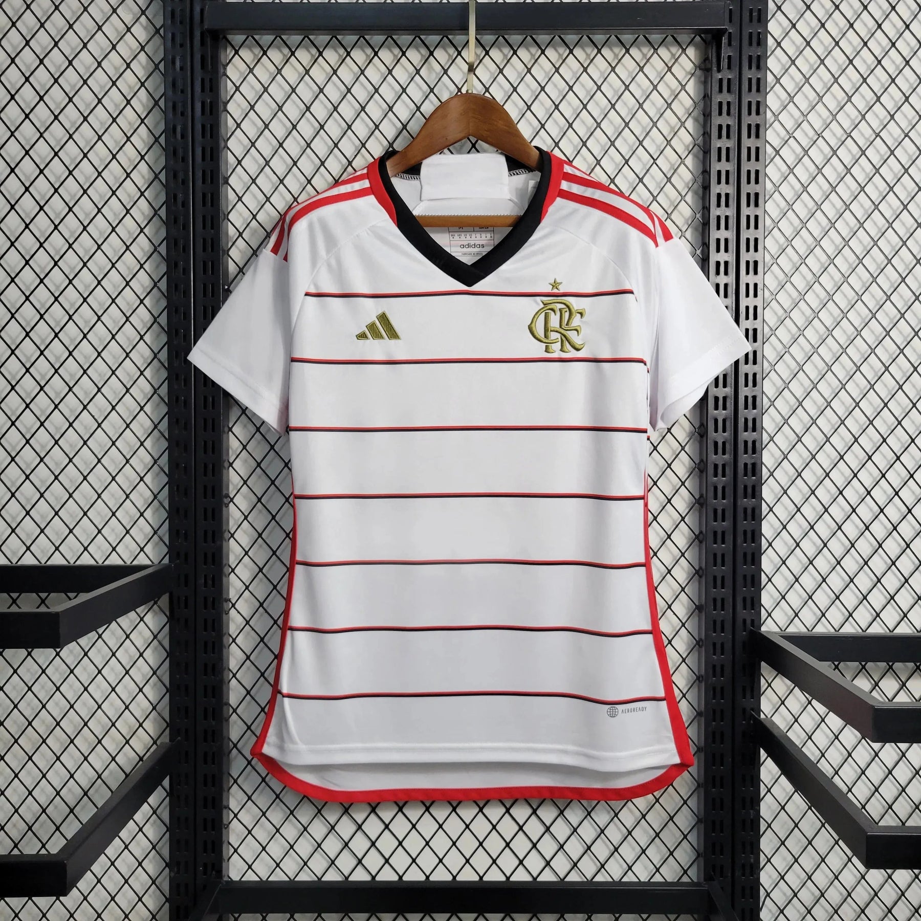 "Camisa Flamengo Home 23/24 - Torcedor Feminina Branca - Netmantos"