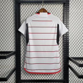 "Camisa Flamengo Home 23/24 - Torcedor Feminina Branca - Netmantos"