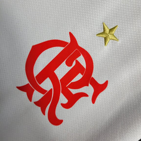 "Camisa Flamengo Retrô Away 2008/09 - Torcedor Masculina Branca LUBRAX - Netmantos"