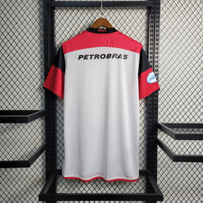 "Camisa Flamengo Retrô Away 2008/09 - Torcedor Masculina Branca LUBRAX - Netmantos"